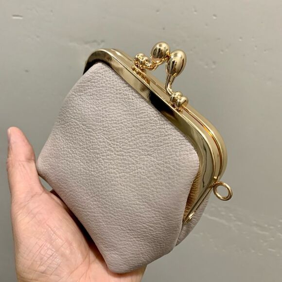 Handmade Genuine Premium Leather Kisslock wallet/Wristlet/Coin purse - Picture 10 of 12